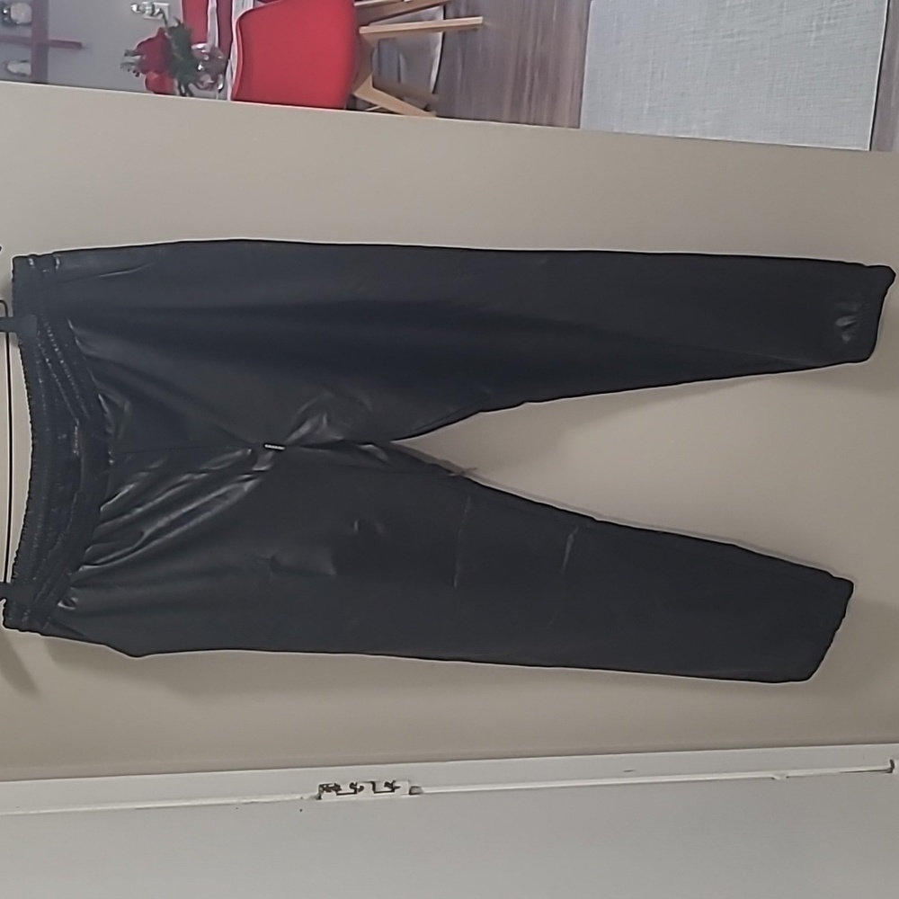 SHINESTAR - faux leather, joker style pants